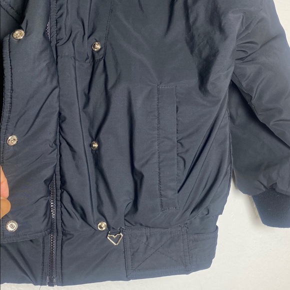 Obermeyer Vintage Style black Bomber Jacket Size 8 - Picture 5 of 12